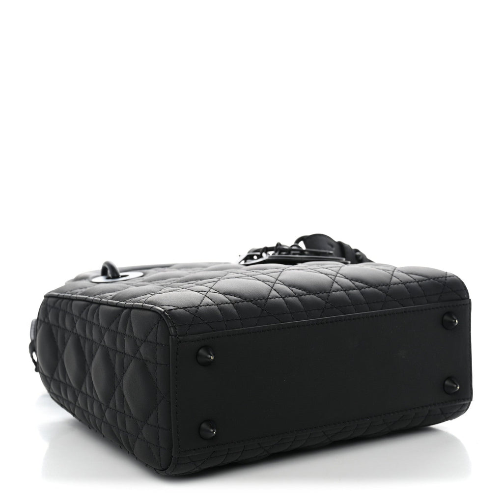 Dior Ultra Matte Calfskin Cannage Small My ABCDior Lady Dior Black