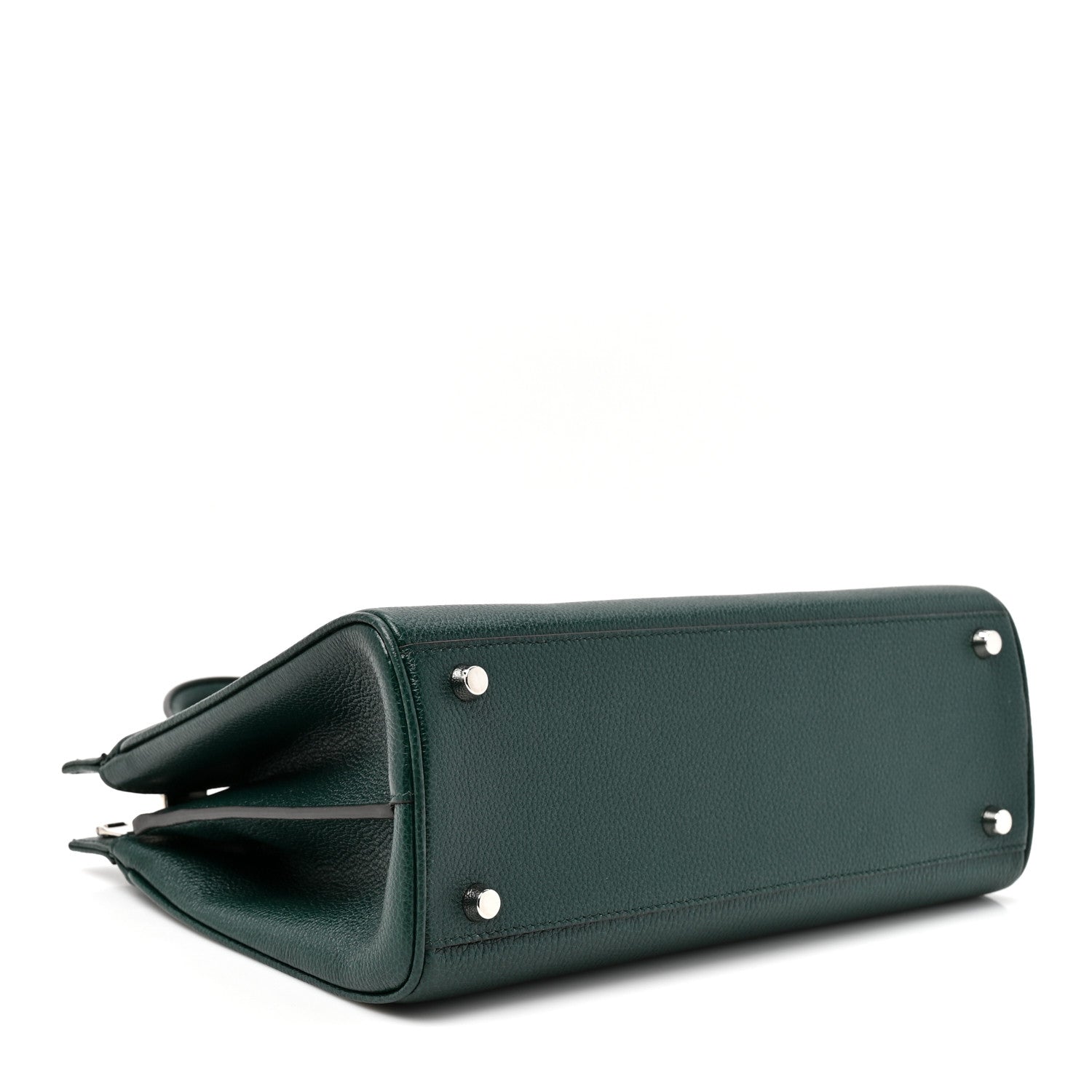 Gucci Grainy Calfskin Small Zumi Top Handle Bag Vintage Green