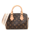 Louis Vuitton Monogram Speedy Bandouliere 20 Beige