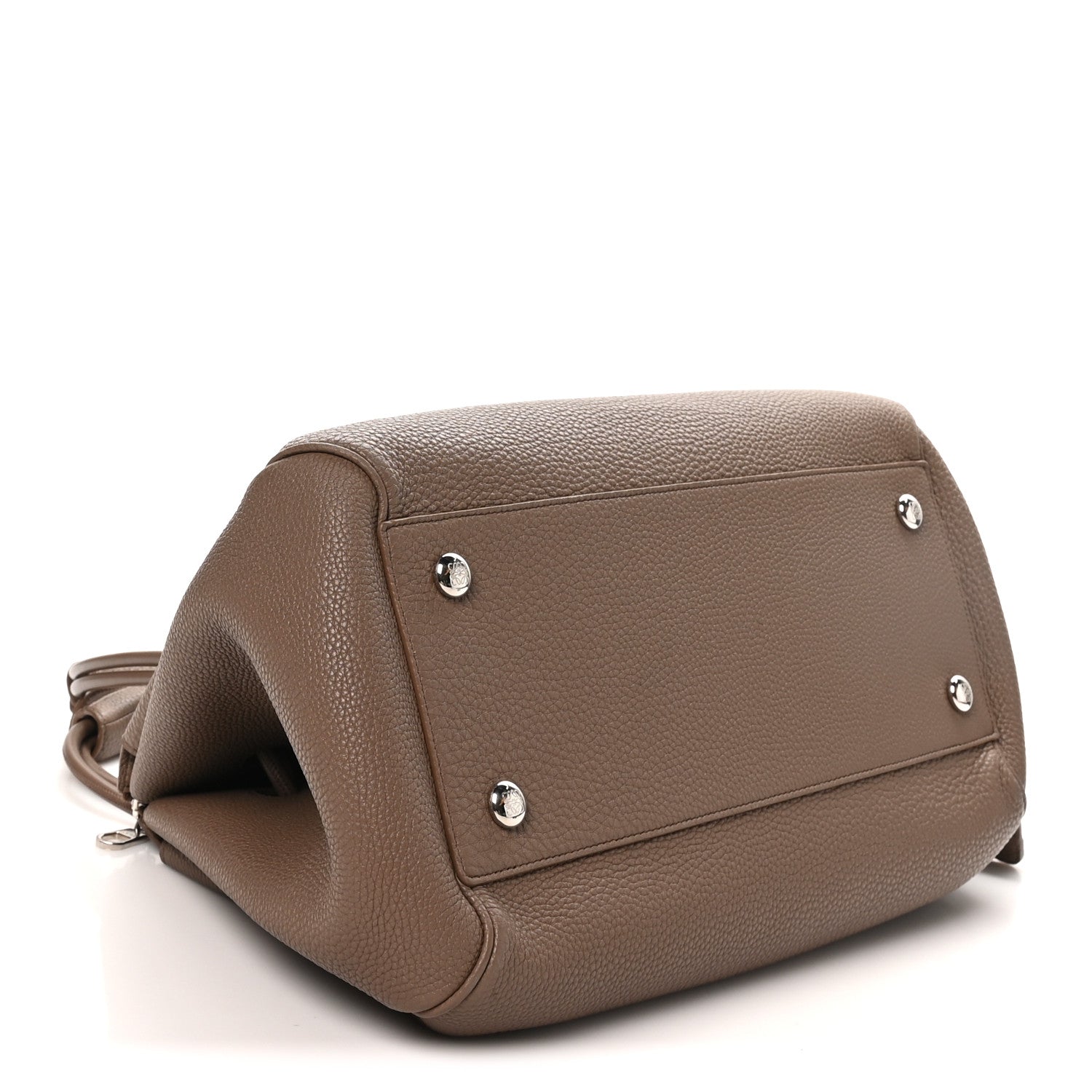 Loewe Supple Grained Calfskin Large Madrid Bag Taupe
