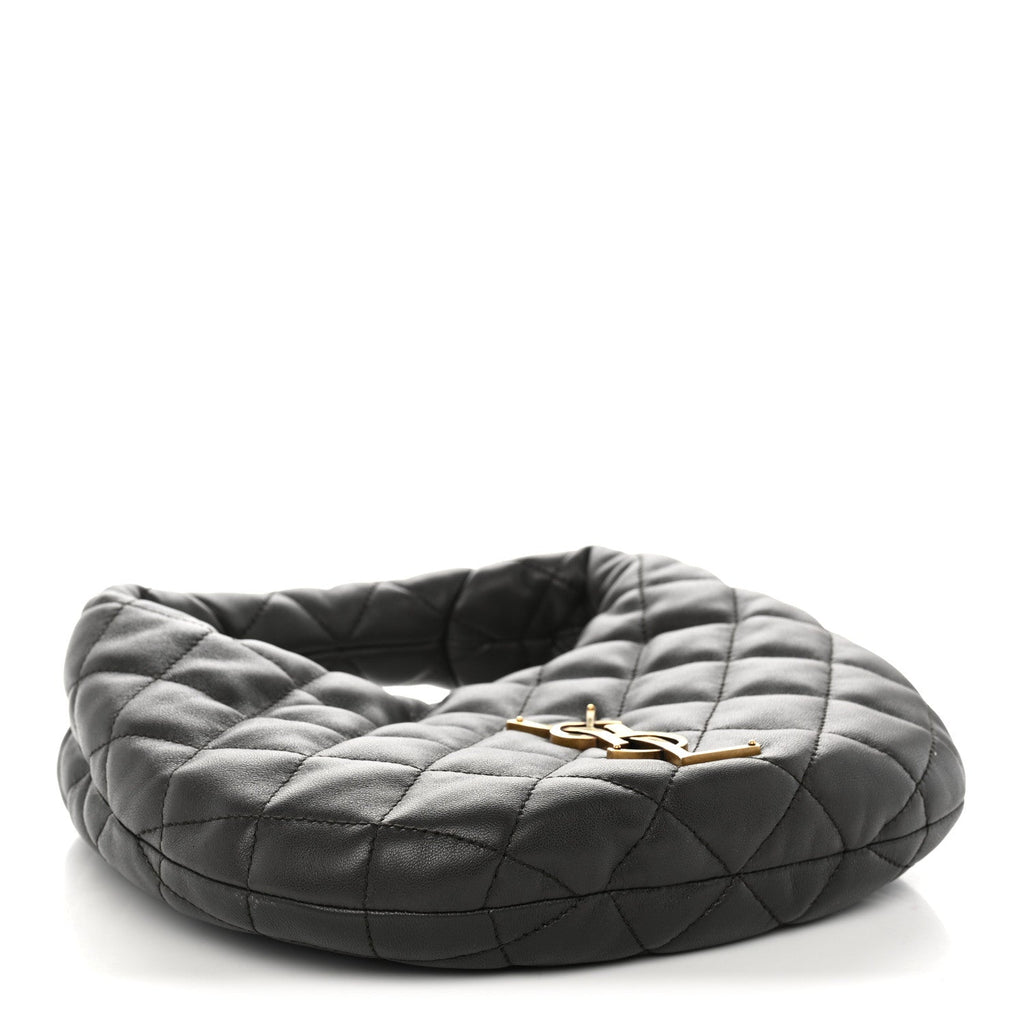Saint Laurent Lambskin Quilted Icarino Bag Urban Grey