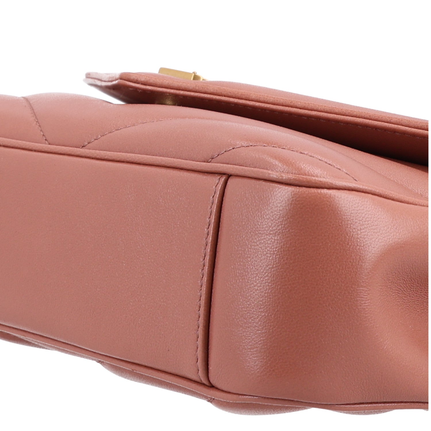 Saint Laurent Lambskin Chevron Quilted Small Loulou Hortensia