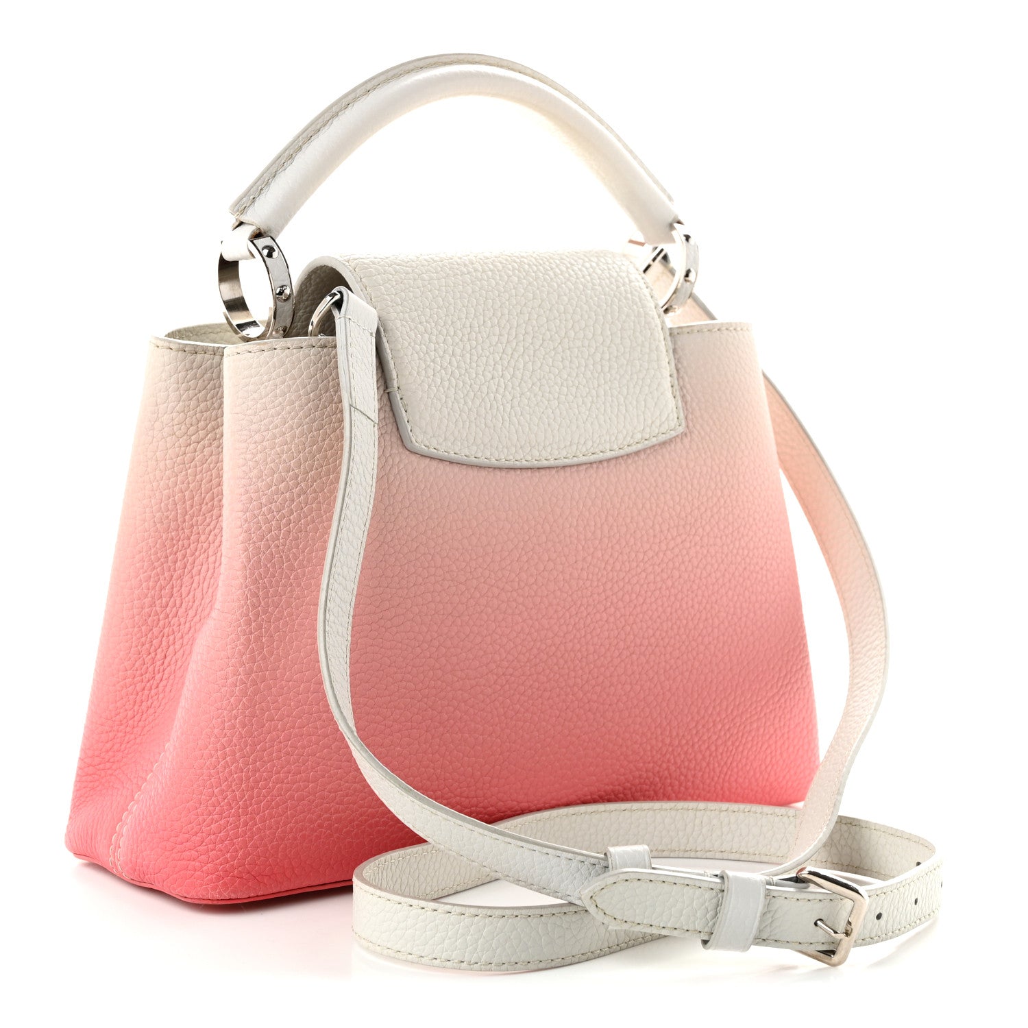 Louis Vuitton Taurillon Gradient Cloudy Capucines BB Corail