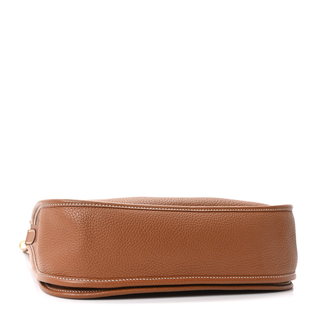 Hermès Taurillon Clemence Evelyne III GM Gold