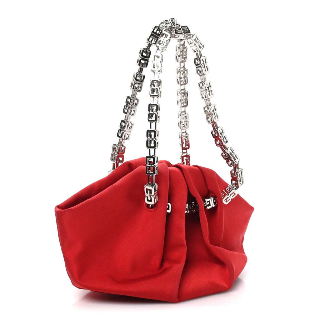 Givenchy Satin Mini Kenny Shoulder Bag Red