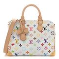Louis Vuitton LV X TM Monogram Multicolor Speedy Bandouliere 25 White