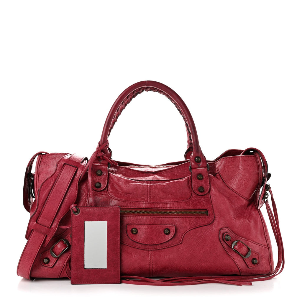 Balenciaga Agneau Classic Hardware Part Time Poupre