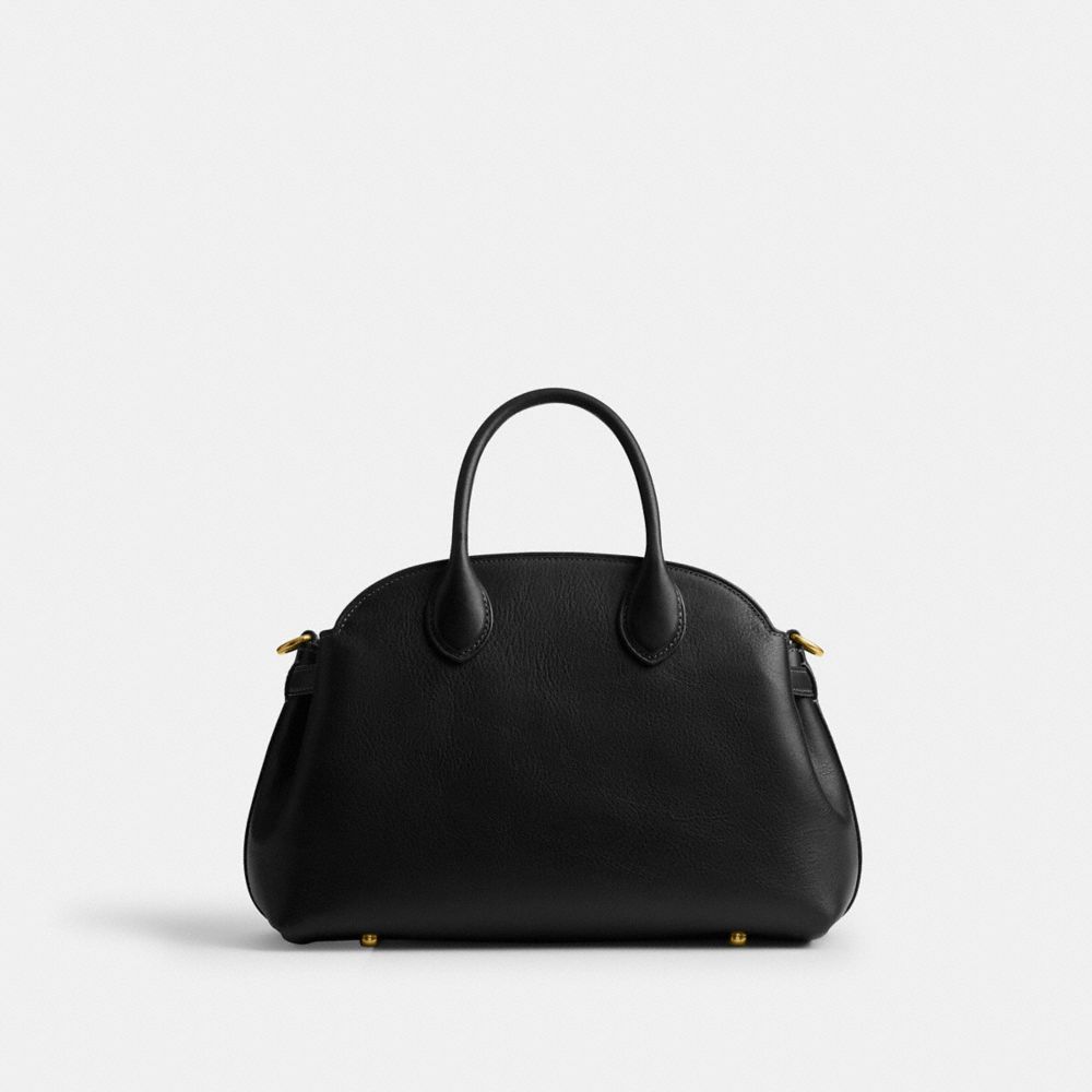 Coach Soft Empire Carryall 28 black detail view