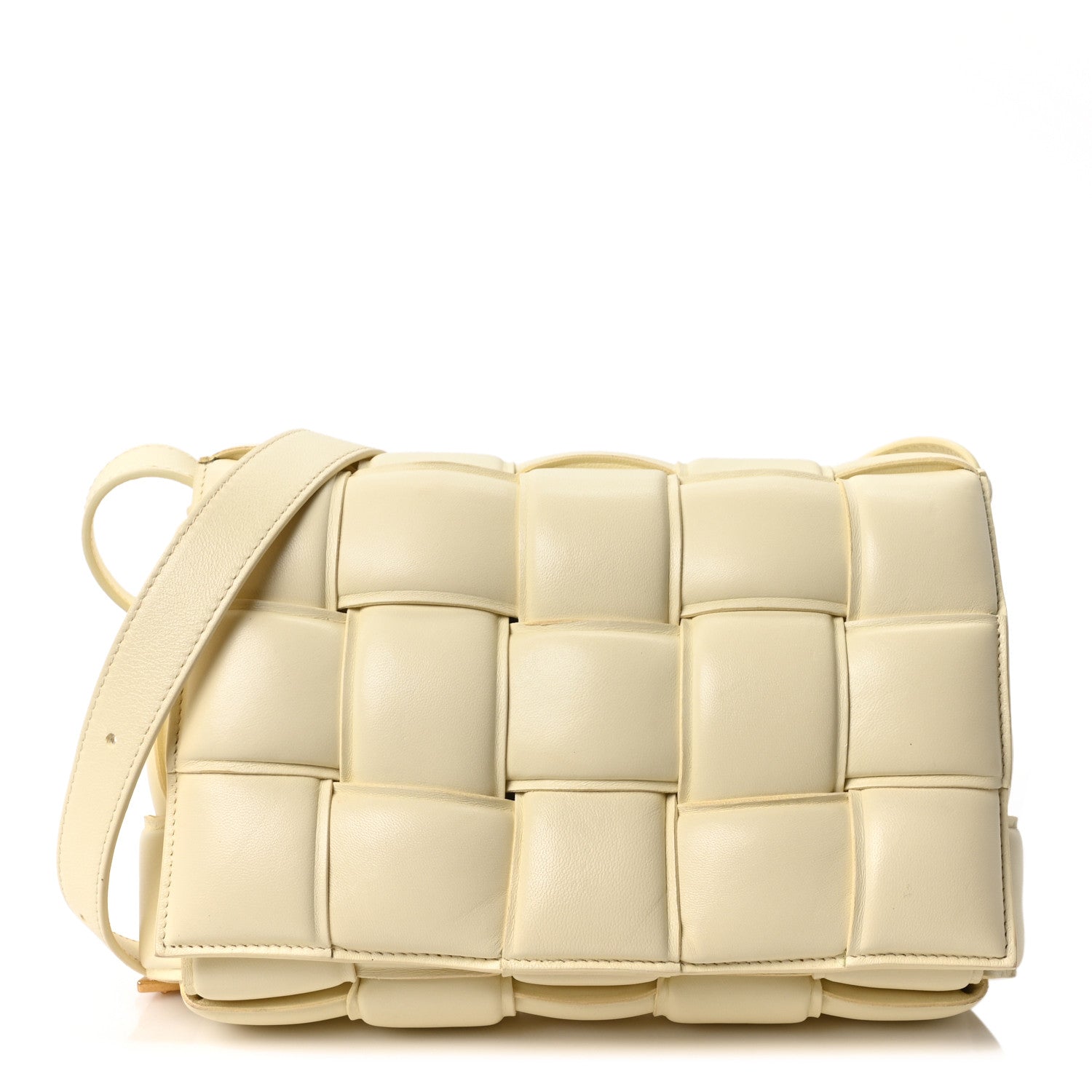 Bottega Veneta Nappa Maxi Intrecciato Padded Cassette Crossbody Bag Zest Washed
