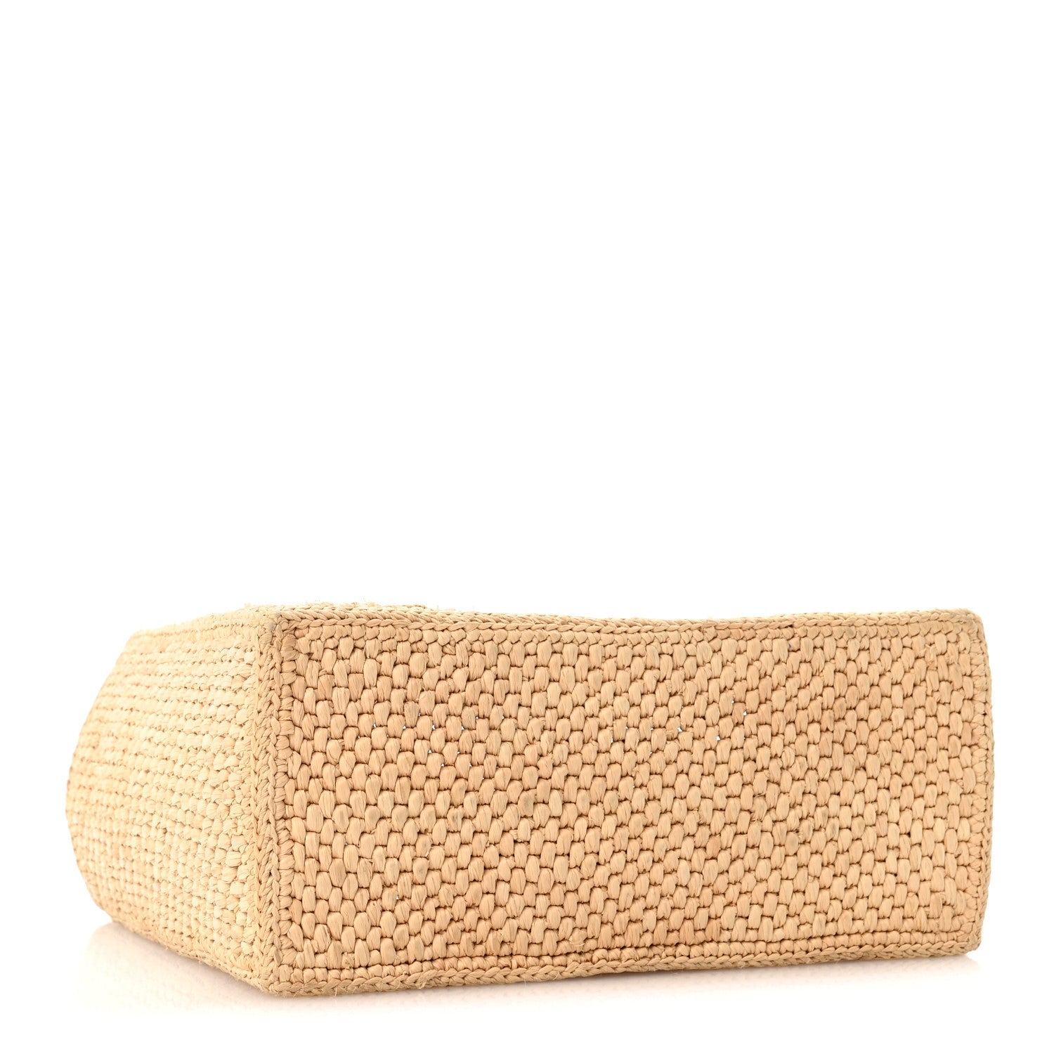 Loewe X PAULA'S IBIZA Raffia Small Font Tote Natural Tan