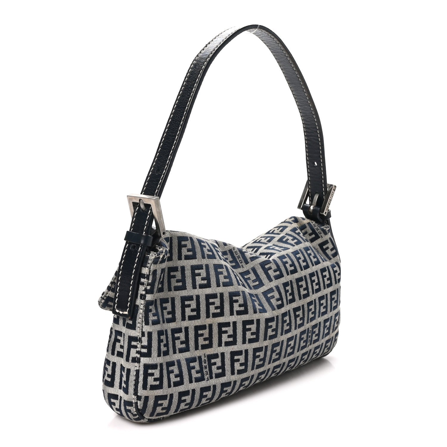 Fendi Zucchino Baguette Navy