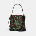 Coach Mollie Bucket Bag 22 fairytale rose print front view