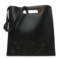 Gucci Calfskin Embossed Medium XL Tote Black