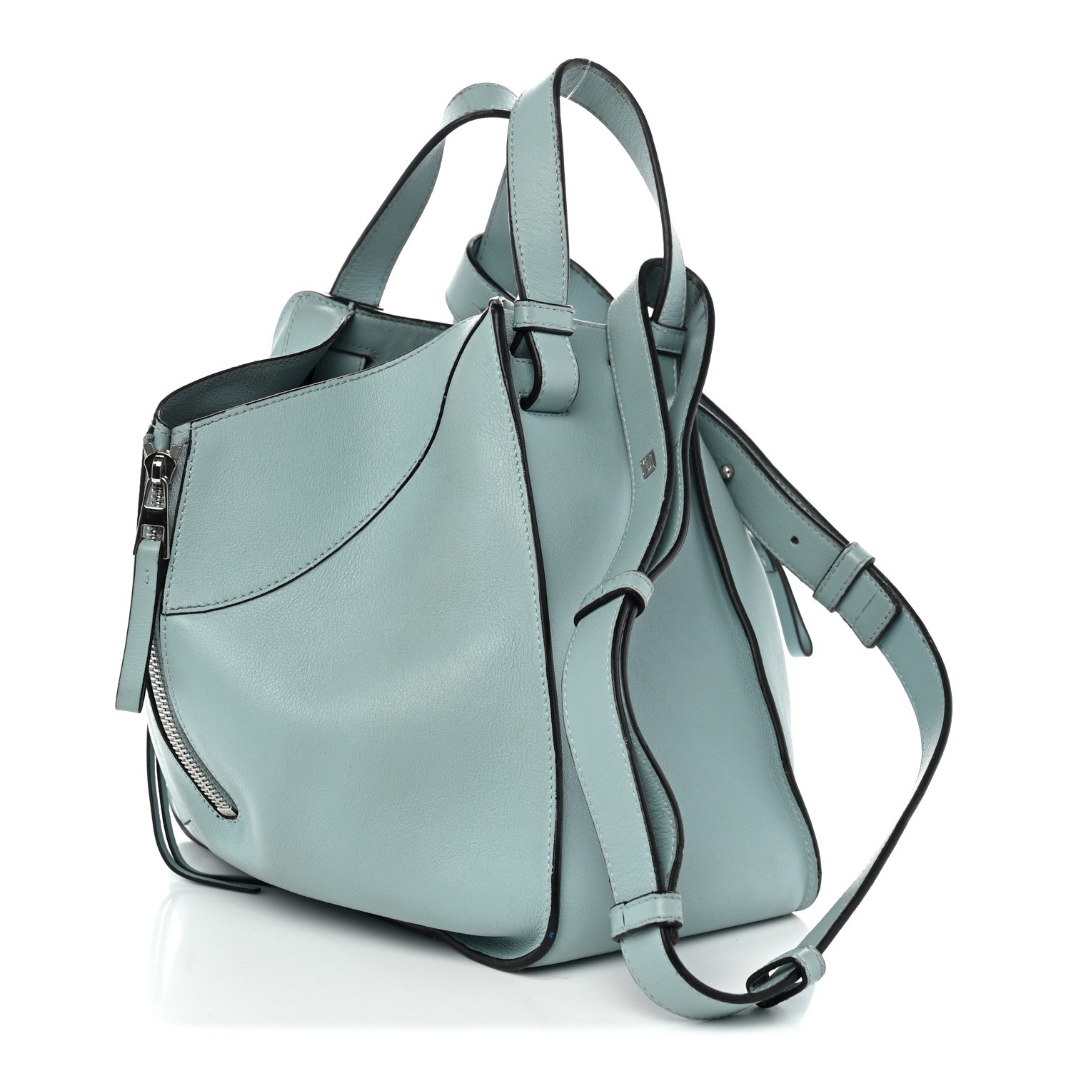 Loewe Calfskin Small Hammock Shoulder Bag Aqua