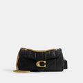 Coach Tabby Shoulder Bag 26 quilting black front view