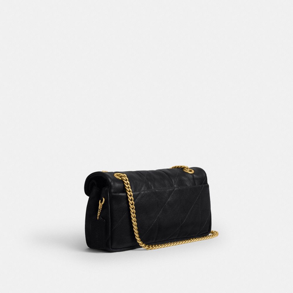 Coach Tabby Shoulder Bag 26 quilting black three-quarter view