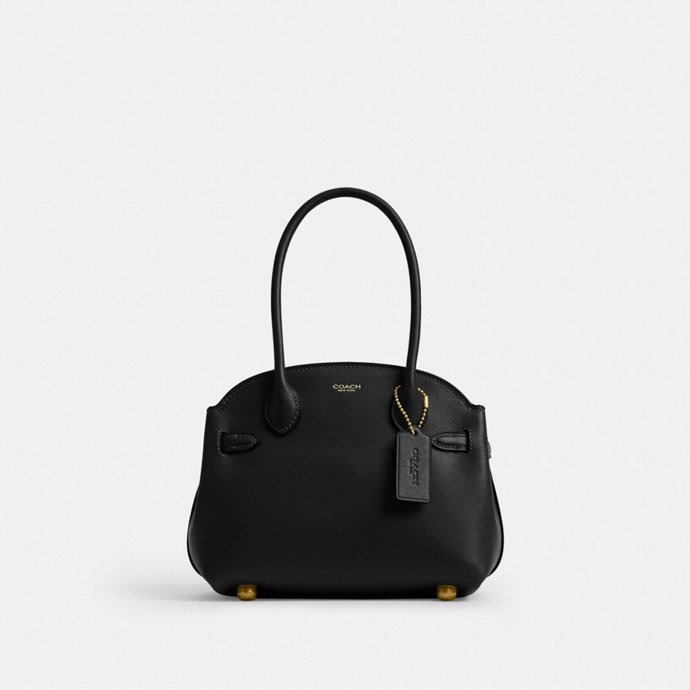 Coach Soft Empire Carryall 21 black front view