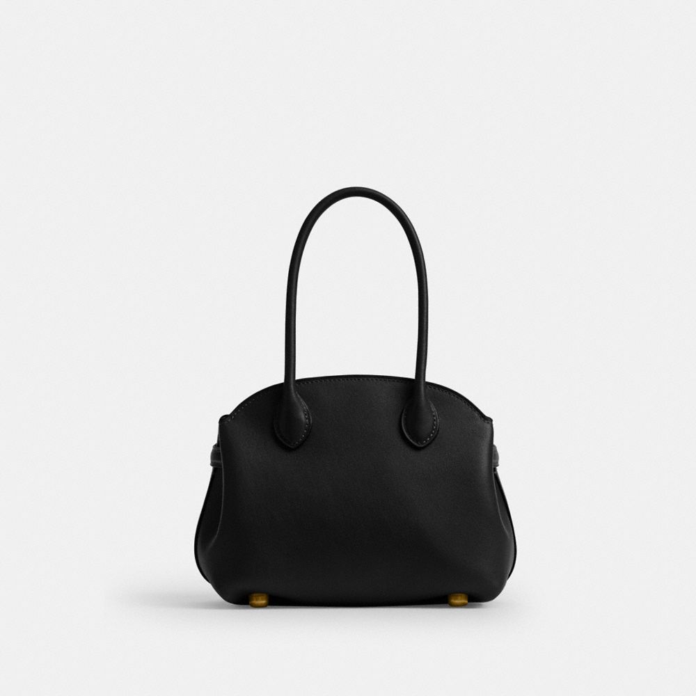 Coach Soft Empire Carryall 21 black detail view
