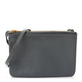 Celine Lambskin Small Trio Crossbody Bag Medium Grey