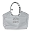 Miu Miu Soft Calf Softy Small Ivy Tote Bag Cornflower