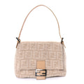 Fendi Wool Zucca Mama Baguette Beige