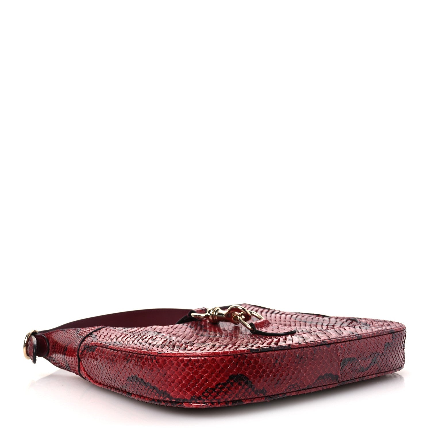 Gucci Snakeskin Web Small Jackie 1961 Hobo Rosso Ancora