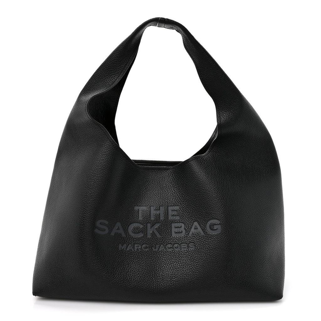 Grained Calfskin Medium The Sack Bag Black
