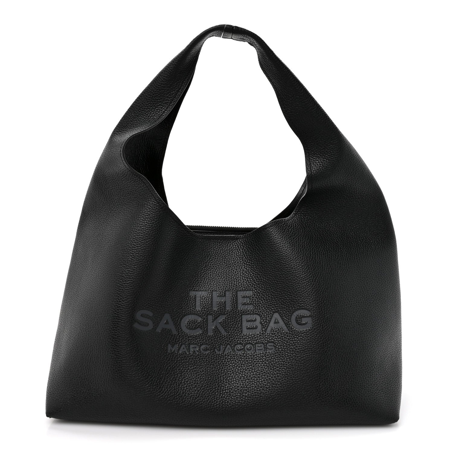 Grained Calfskin Medium The Sack Bag Black