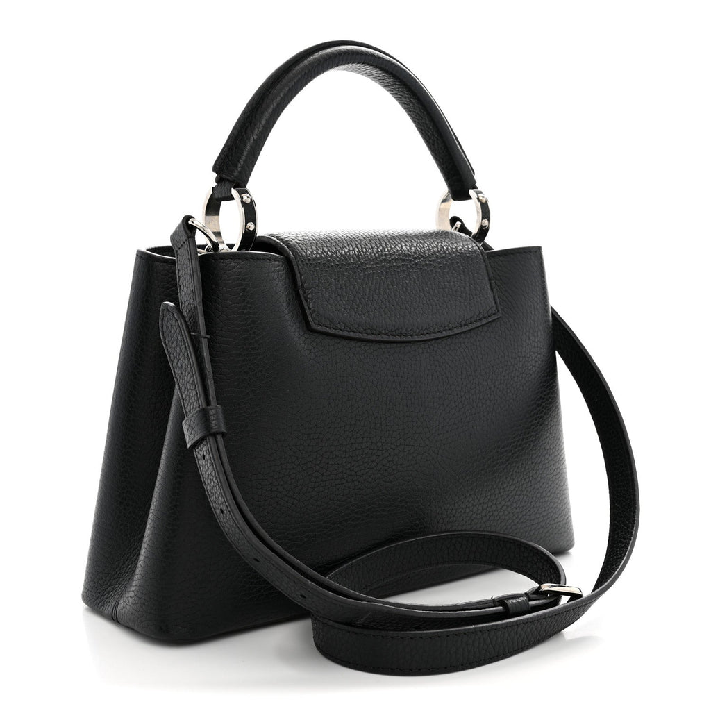 Louis Vuitton Taurillon Capucines BB Black