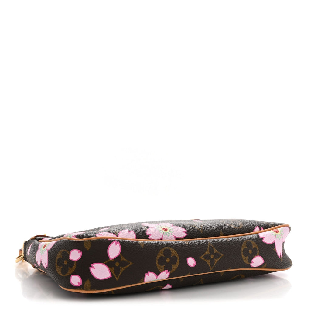 Louis Vuitton Monogram Cherry Blossom Pochette Accessories Brown