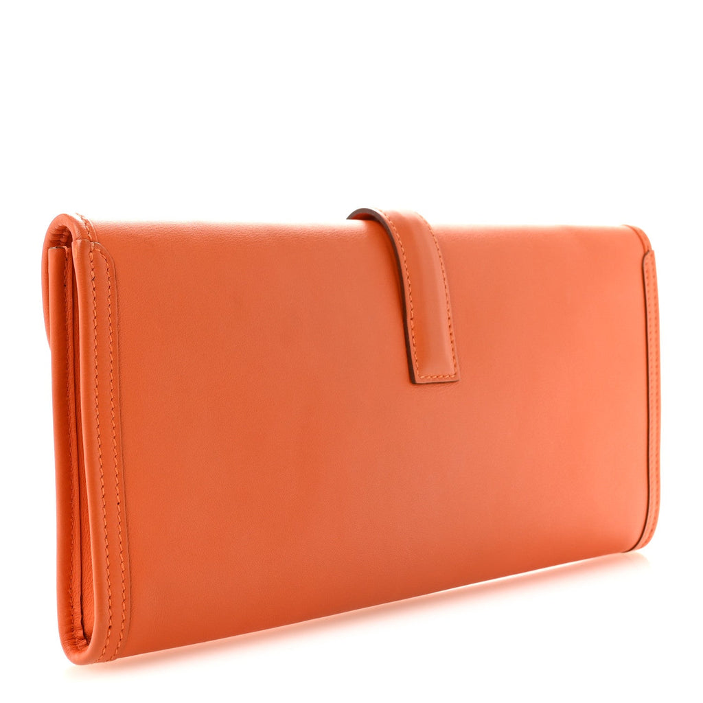 Hermès Swift Jige Elan 29 Clutch Orange