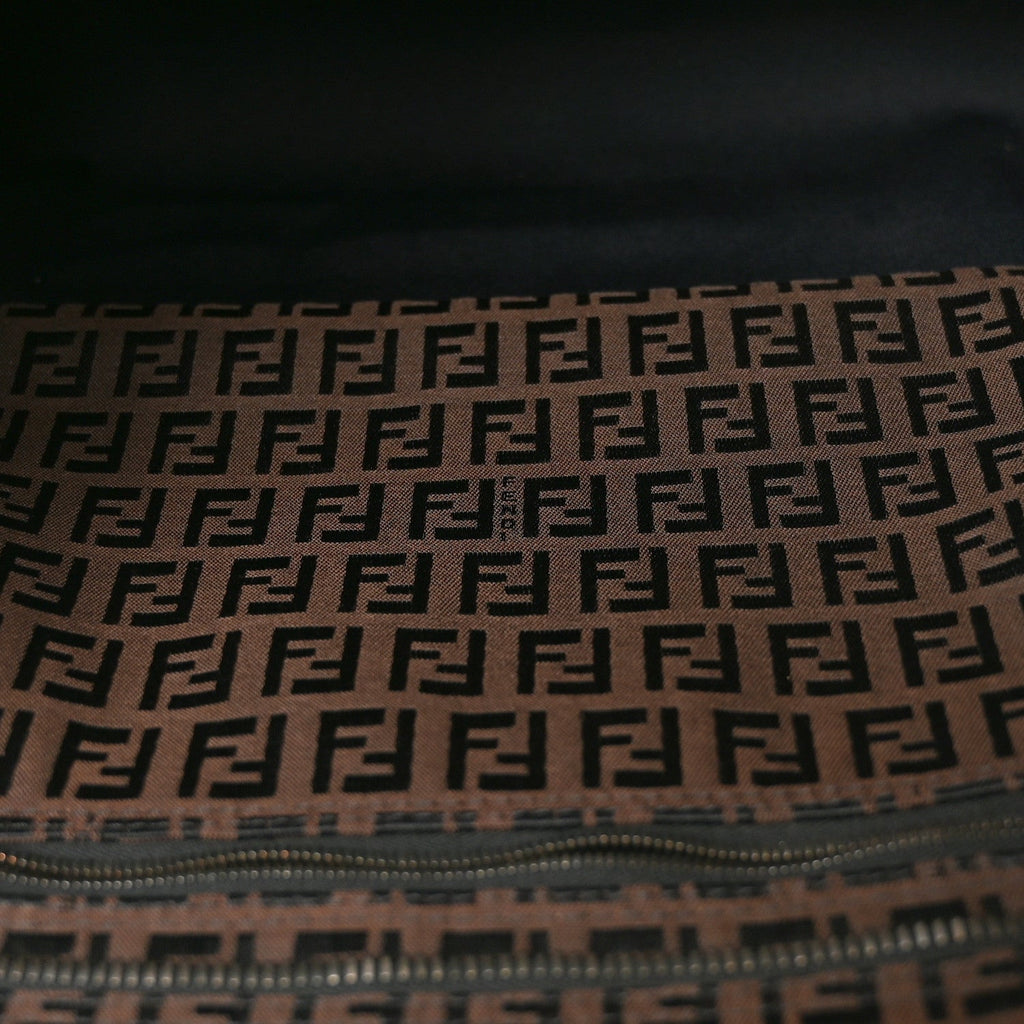 Fendi Zucchino Shopping Tote Tobacco