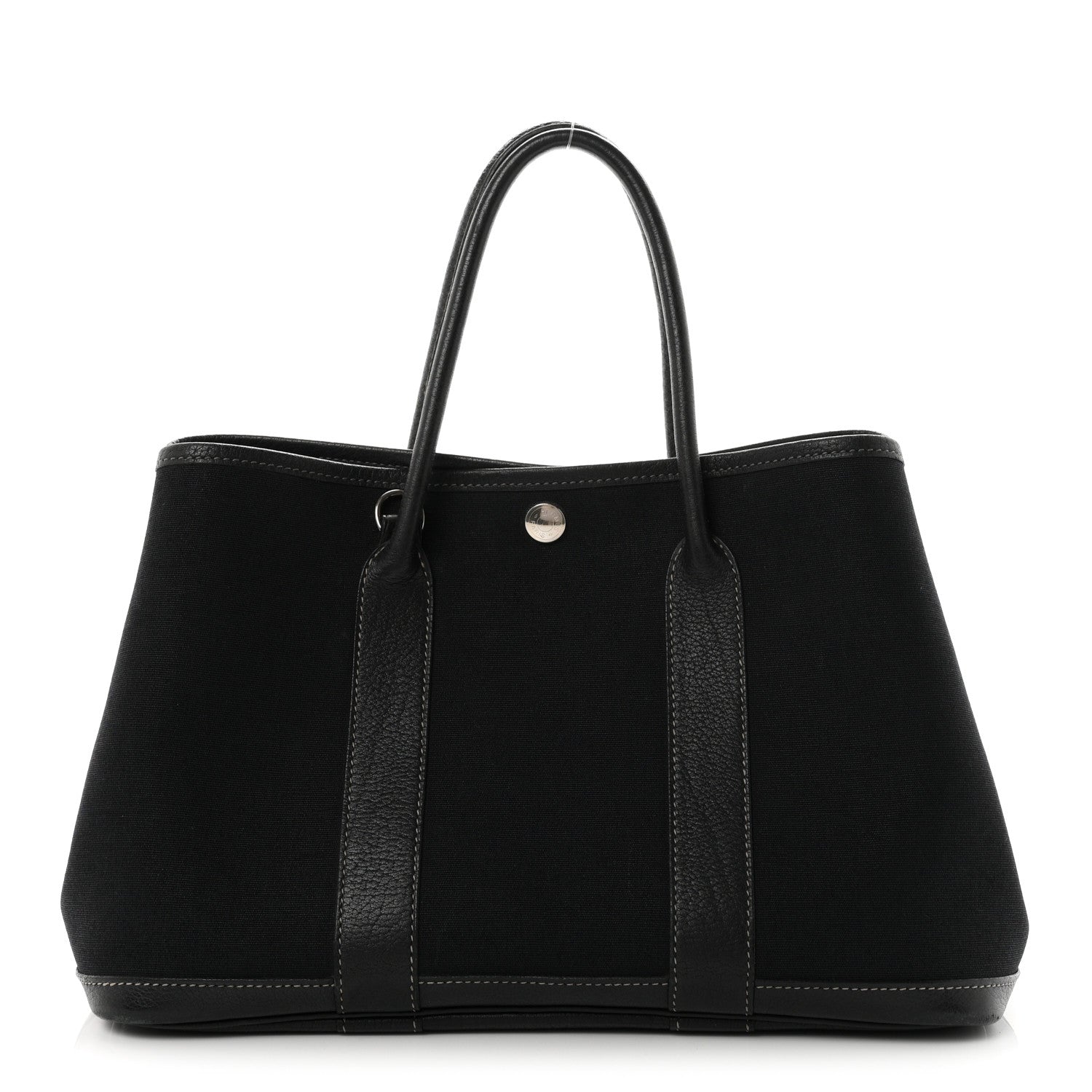Hermès Toile Officier Negonda Garden Party 30 TPM Black