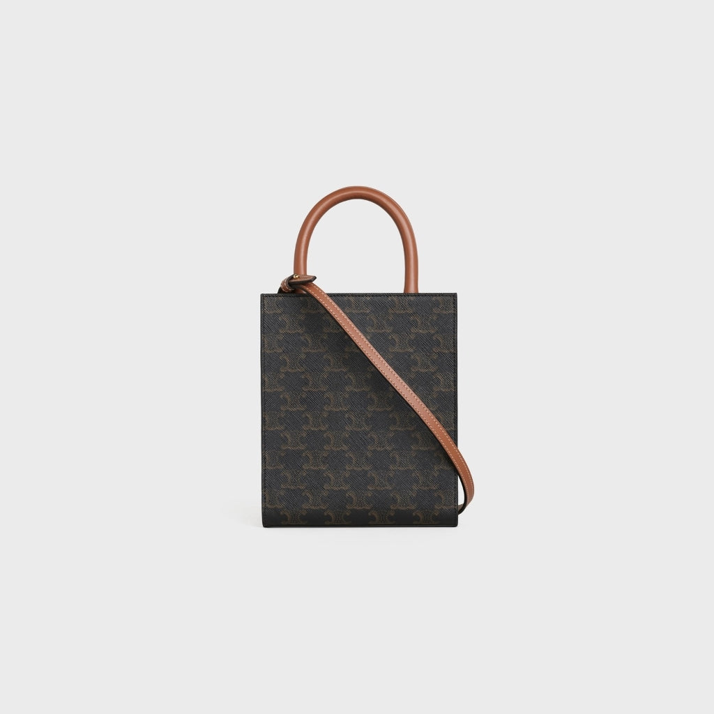 Celine Trotteur Triomphe Canvas CELINE print back view