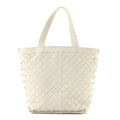 Bottega Veneta Nappa Intrecciato Small Flip Flap Tote Chalk