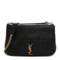 Saint Laurent Lambskin Matelasse Monogram Small Jamie 4.3 Black