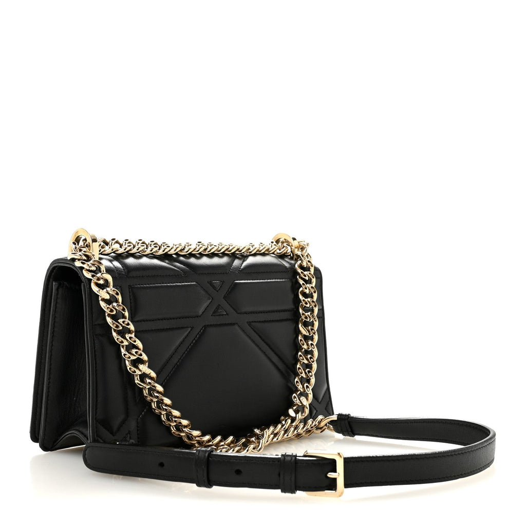 Dior Calfskin Small Diorama Flap Bag Black