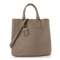 Prada Vitello Daino Tote Pomice