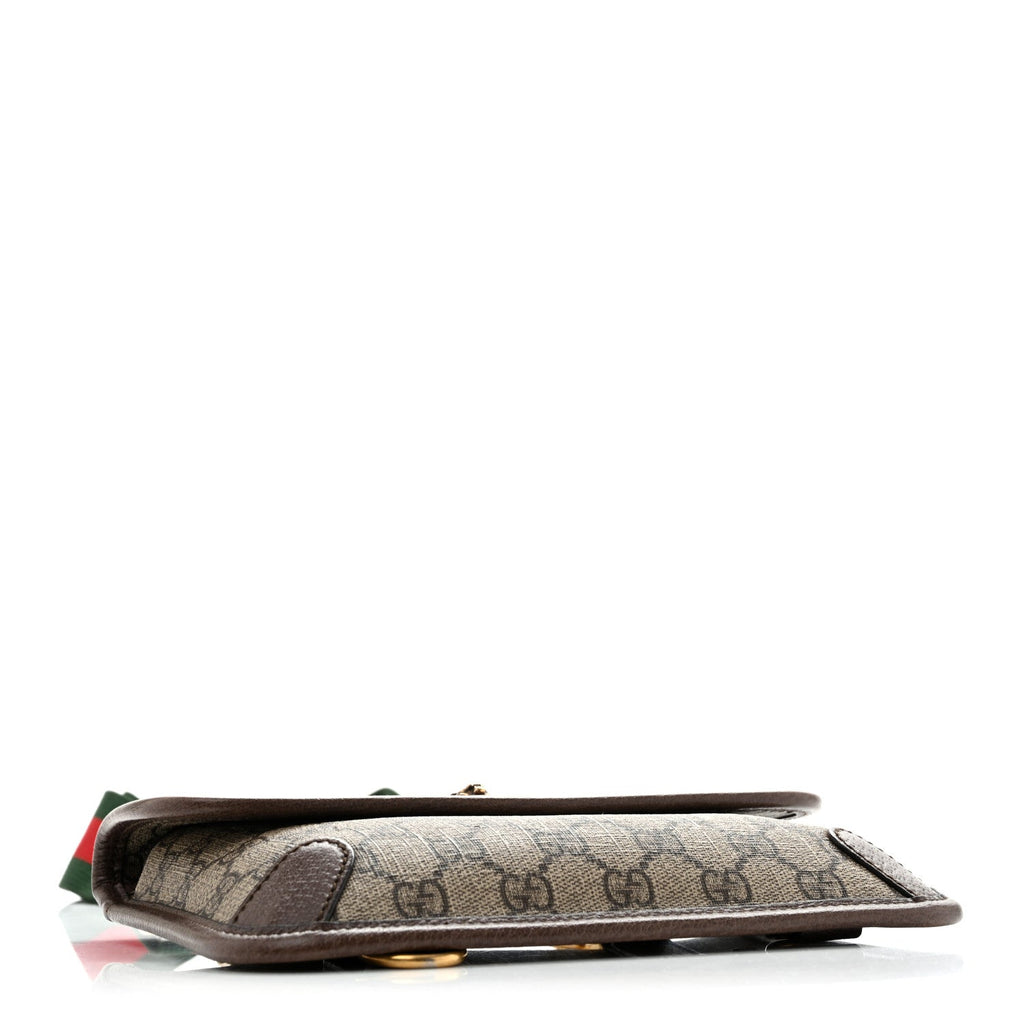 Gucci GG Supreme Web Totem Three Piece Monogram Shoulder Bag Beige New Acero