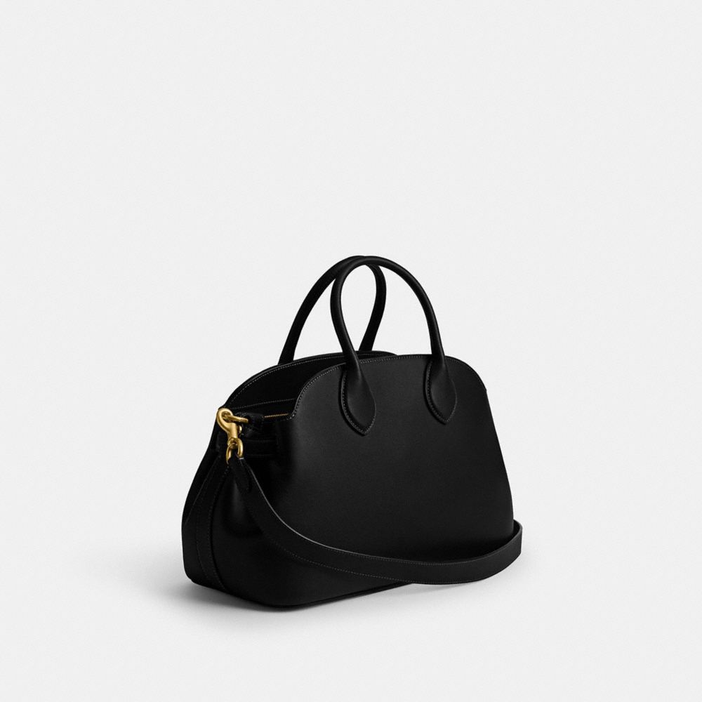 Coach Empire Carryall 35 black three-quarter view