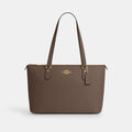 Coach Gallery Tote dark stone front view