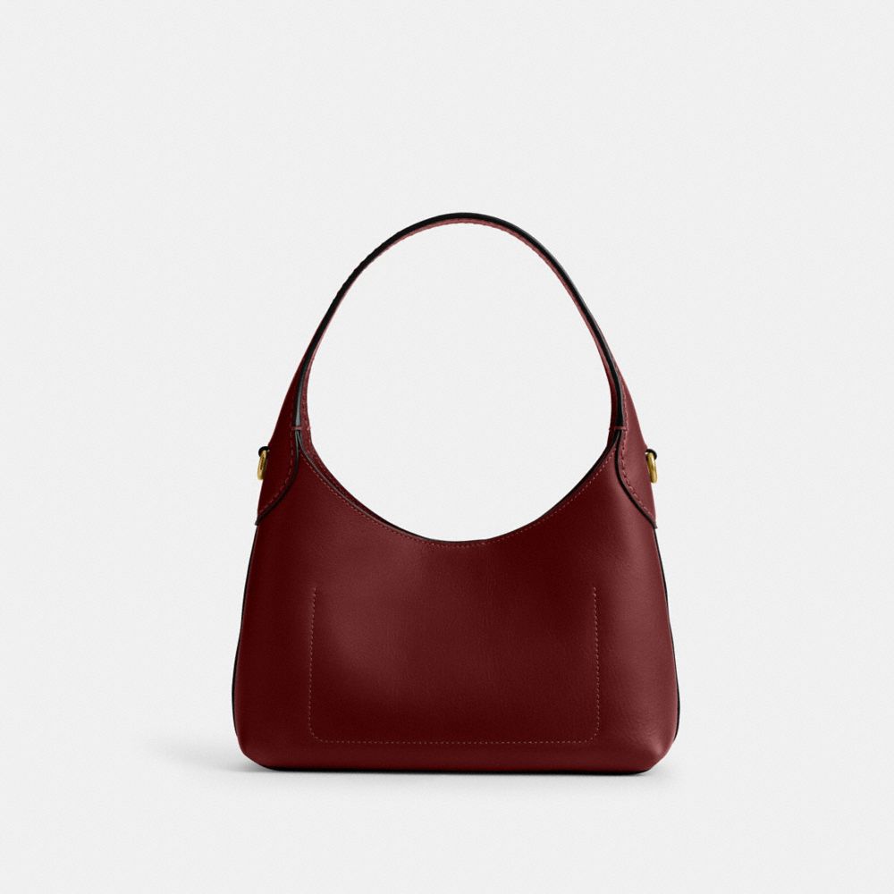 Coach Brooklyn Shoulder Bag 23 black cherry detail view