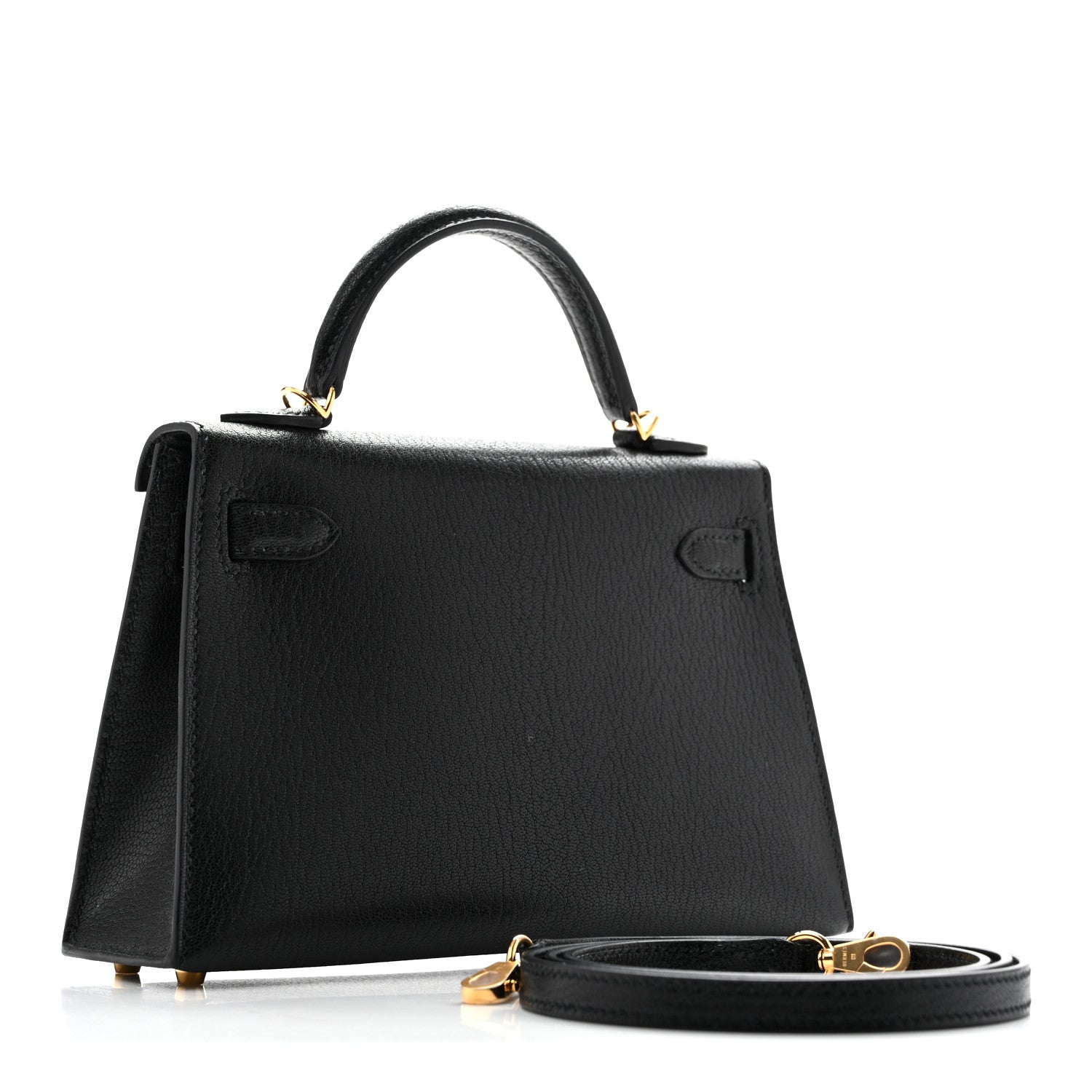 Hermès Chevre Mysore Mini Kelly Sellier 20 Black
