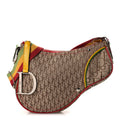 Dior Monogram Rasta Saddle Pochette Beige