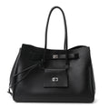 Balenciaga Large Bel Air Carry All Bag Black front view