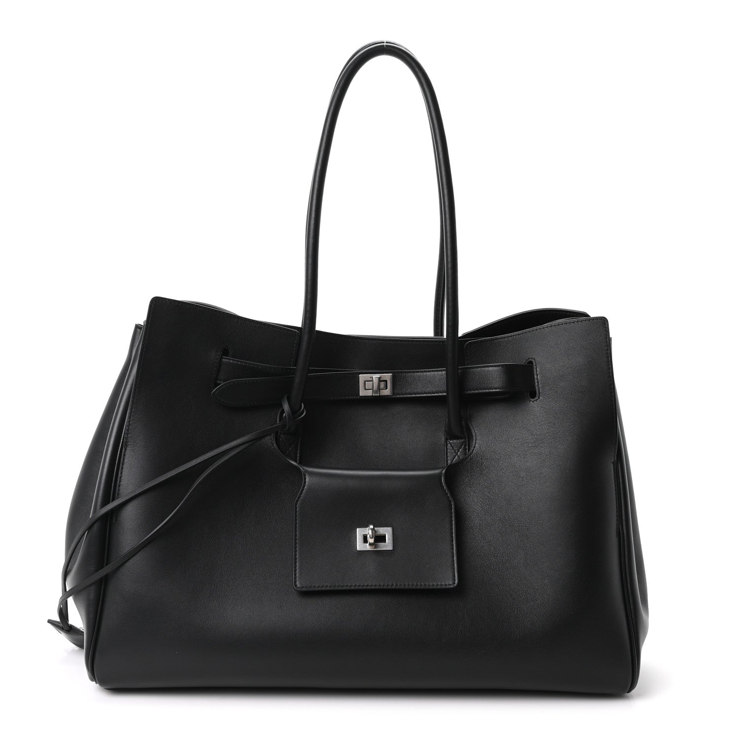 Balenciaga Large Bel Air Carry All Bag Black front view
