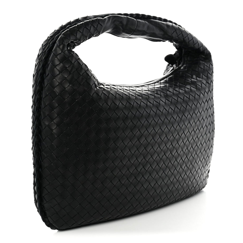Bottega Veneta Nappa Intrecciato Medium Veneta Hobo Black