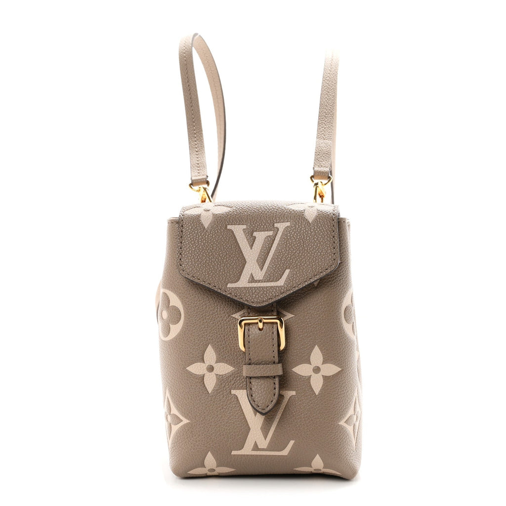 Louis Vuitton Empreinte Monogram Giant Tiny Backpack Tourterelle Cream