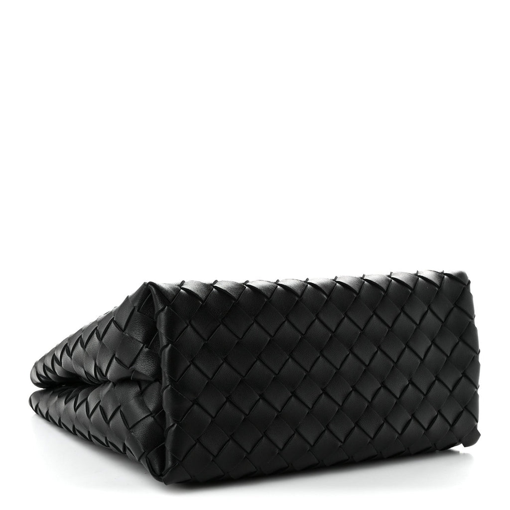 Bottega Veneta Nappa Intrecciato Small Andiamo With Chain Shoulder Bag Black
