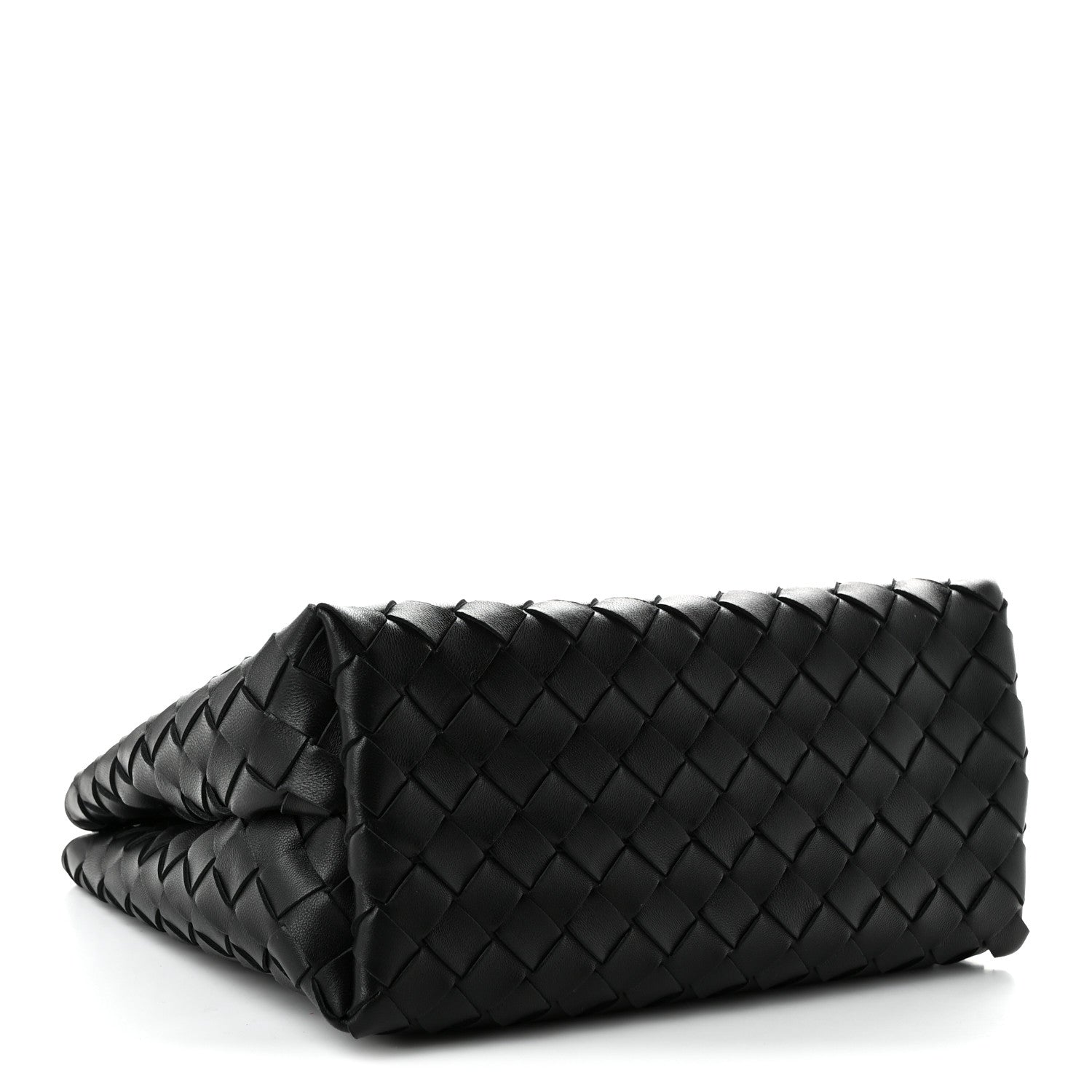 Bottega Veneta Nappa Intrecciato Small Andiamo With Chain Shoulder Bag Black
